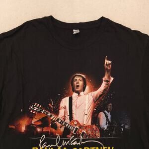Paul McCartney Up and Coming Tour Band Graphic T Shirt Mens Size XL Black